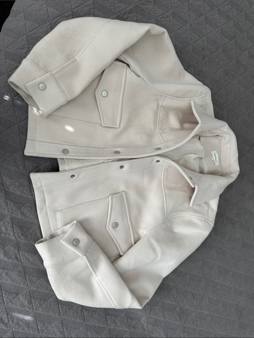 bohme Cream Bomber Jacket